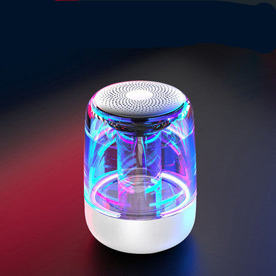 Portable Bluetooth Speaker with Colorful LED Light & Powerful Bass