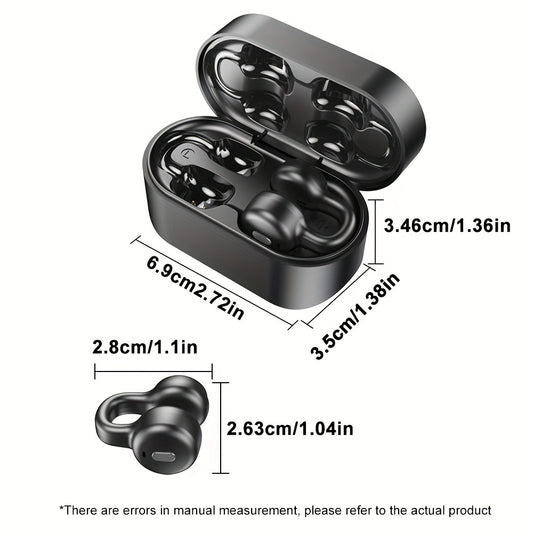 Wireless Open-Ear Clip-On Earbuds with Charging Case