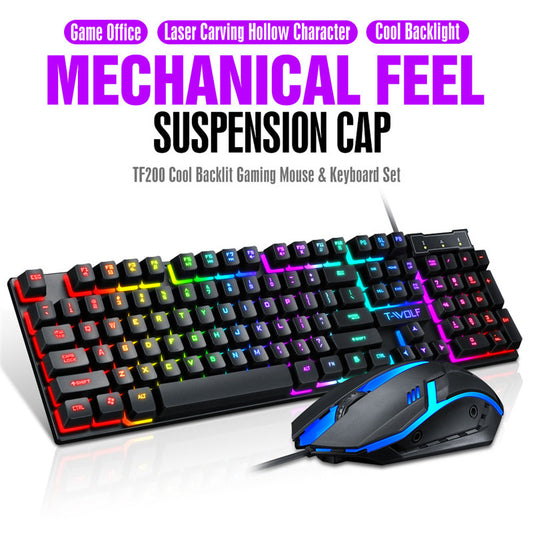 RGB Gaming Keyboard and Mouse Combo for PC and Laptop