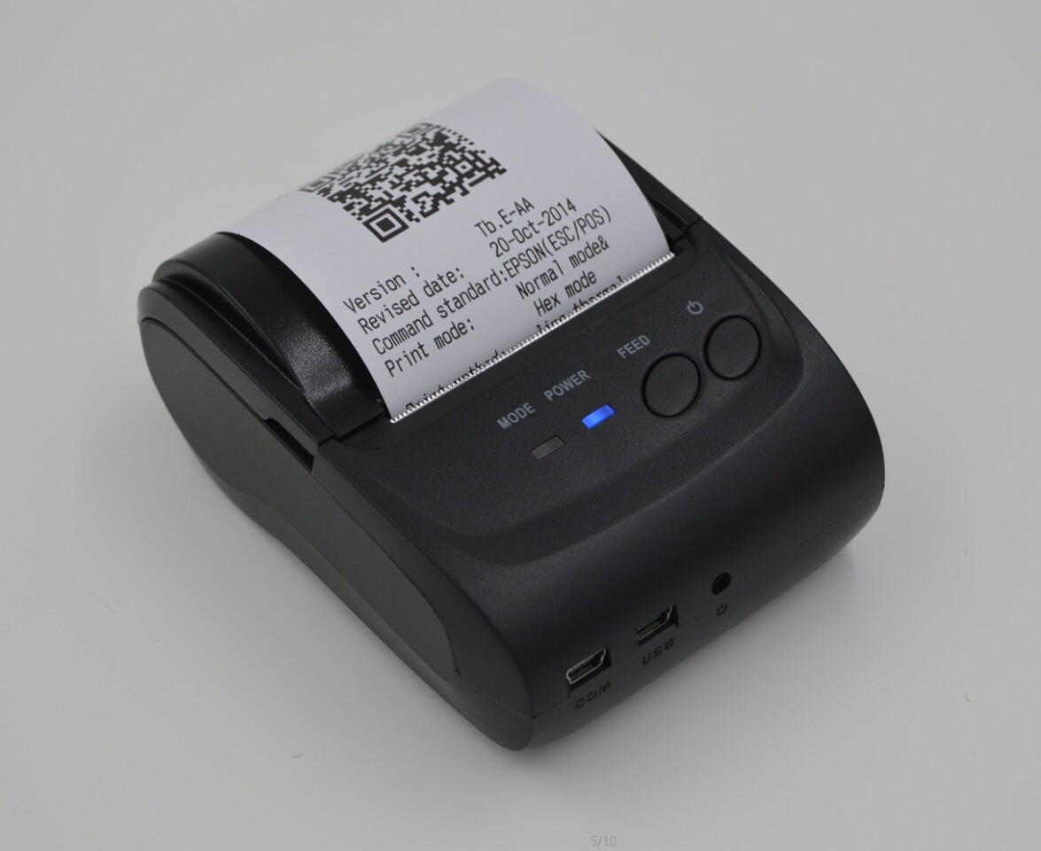 Portable Bluetooth Thermal Printer for Receipts and Labels