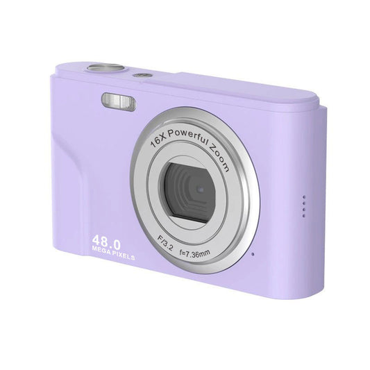HD Mini Digital Camera with 48MP Photo and 16X Zoom