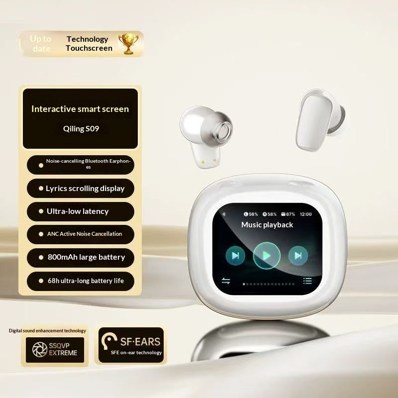 Ultra-Long Battery Life Wireless Earbuds with Smart Touch Screen