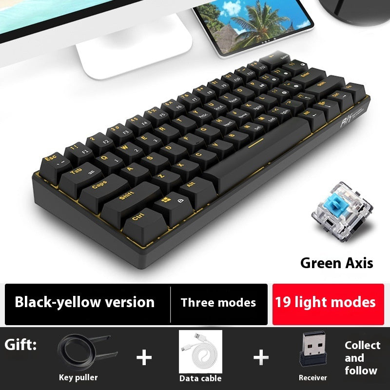 Wired Retro RGB Gaming Keyboard for Desktop and Laptop