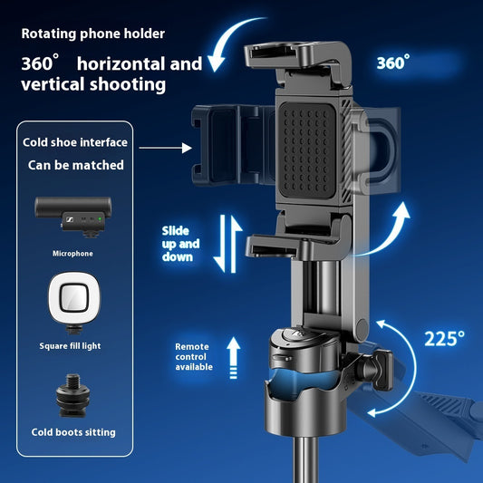 Multifunctional Mini Selfie Stick Bracket with Bluetooth Remote