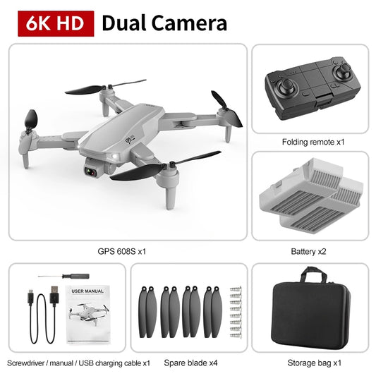 GPS Drone with HD Dual Camera and Remote Control