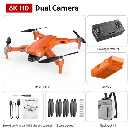 GPS Drone with HD Dual Camera and Remote Control