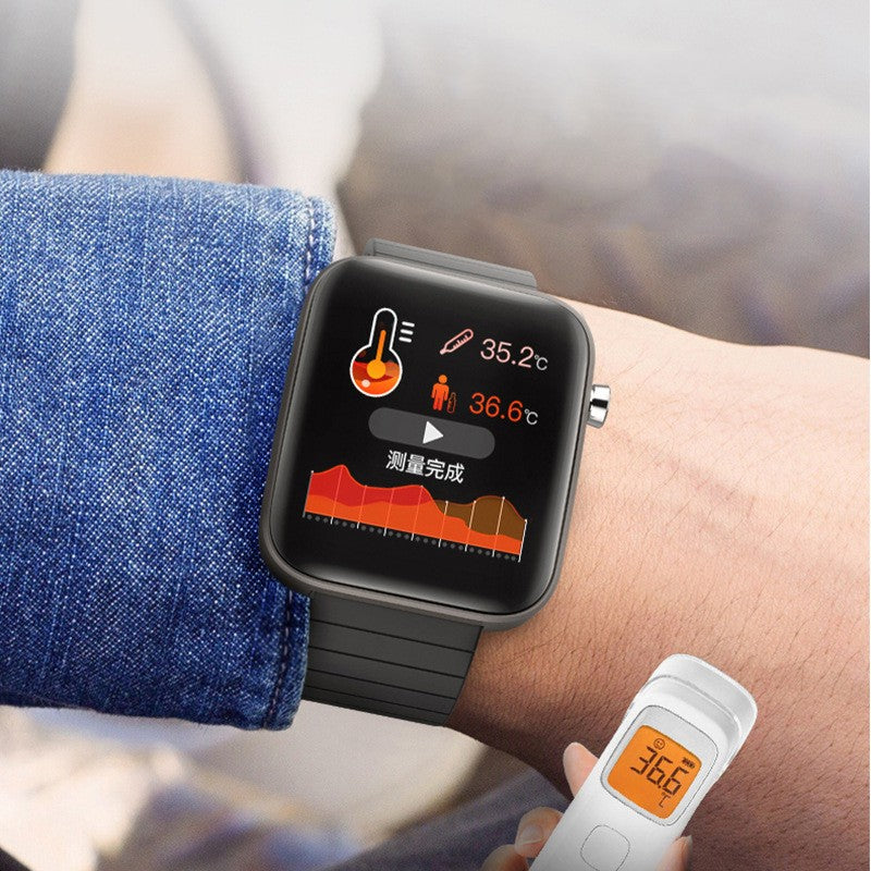 Smart Bracelet with Blood Pressure and Temperature Monitor