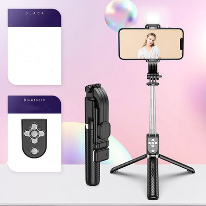 Bluetooth Selfie Stick Tripod with Light for Live Streaming