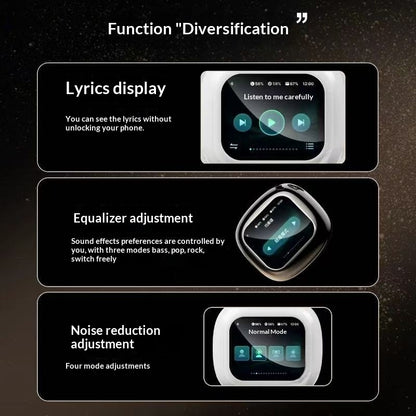 Ultra-Long Battery Life Wireless Earbuds with Smart Touch Screen