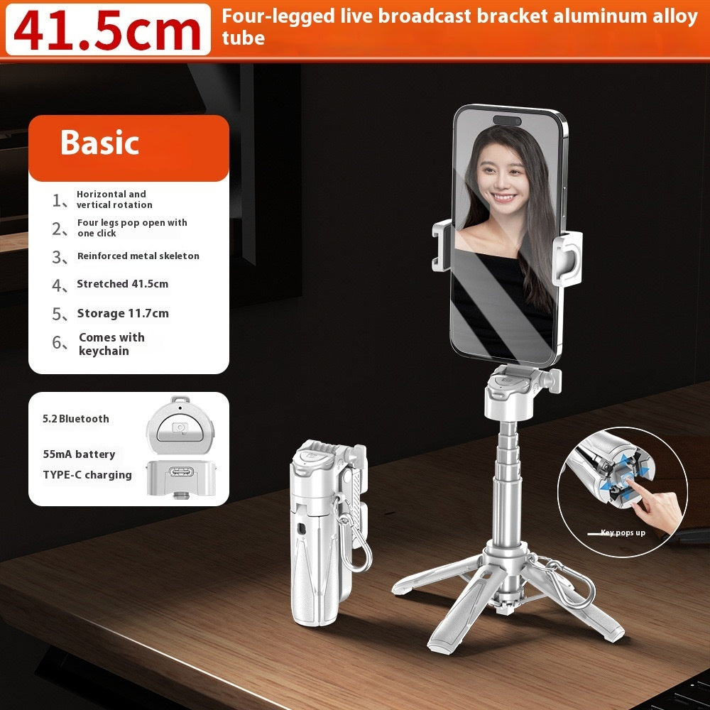 Multifunctional Mini Selfie Stick Bracket with Bluetooth Remote