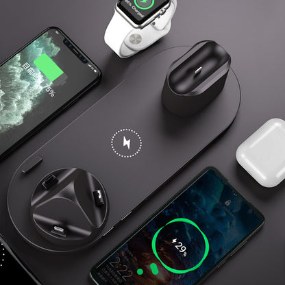 Fast 6 in 1 Wireless Charger Dock for iPhone Apple Watch AirPods