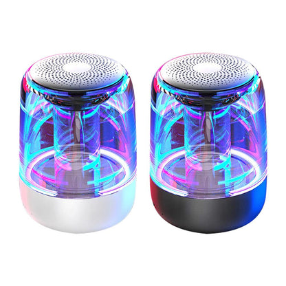Portable Bluetooth Speaker with Colorful LED Light & Powerful Bass