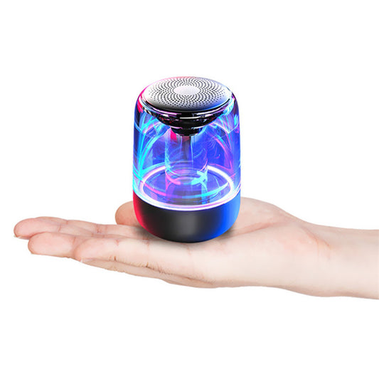 Portable Bluetooth Speaker with Colorful LED Light & Powerful Bass