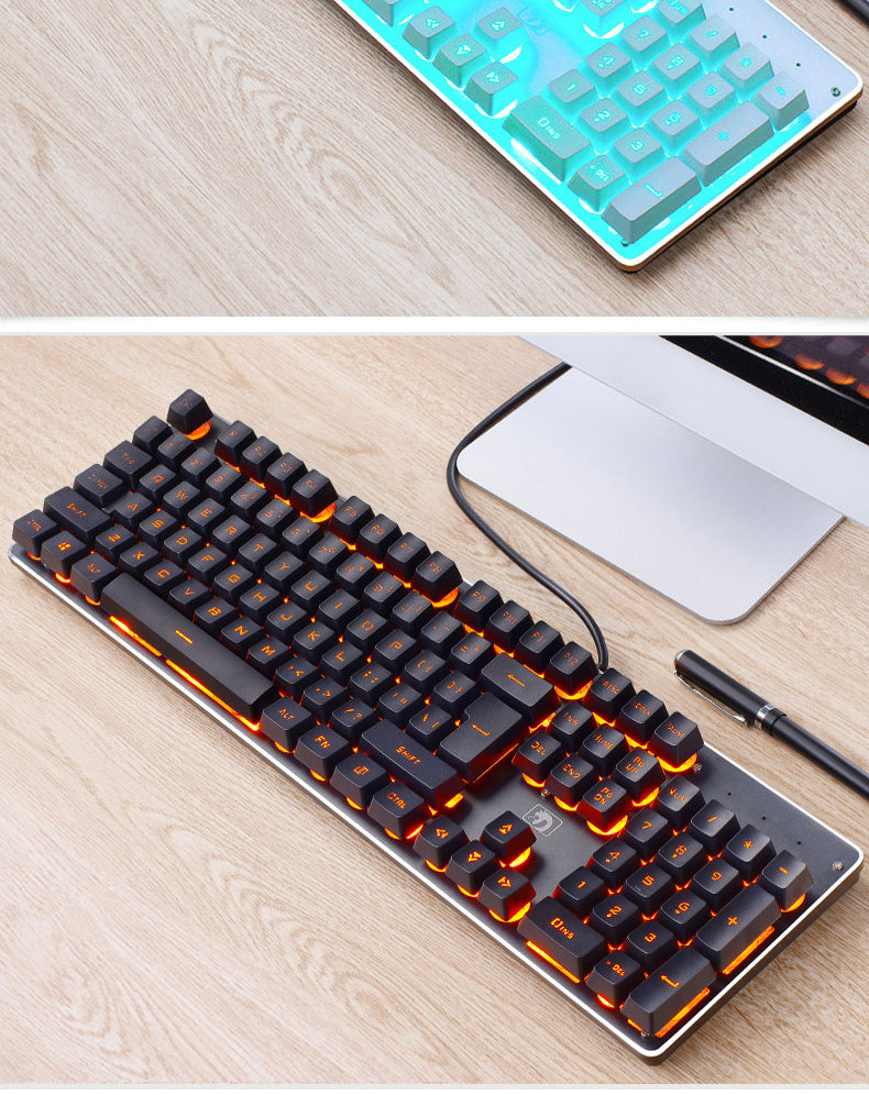 Wired Retro RGB Gaming Keyboard for Desktop and Laptop