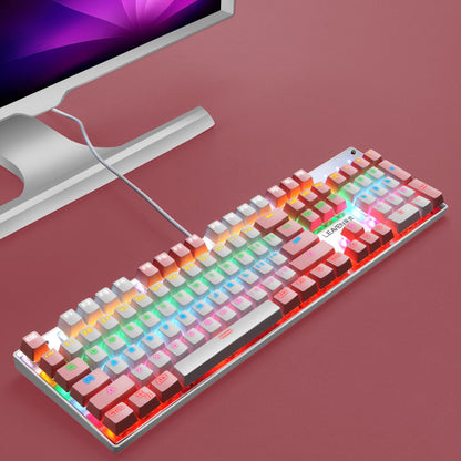 Mini Wireless RGB Keyboard with Touchpad for Smart TV and PC