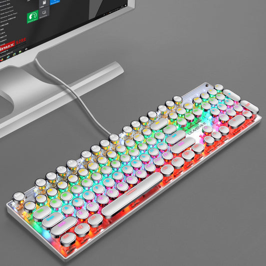 Mini Wireless RGB Keyboard with Touchpad for Smart TV and PC