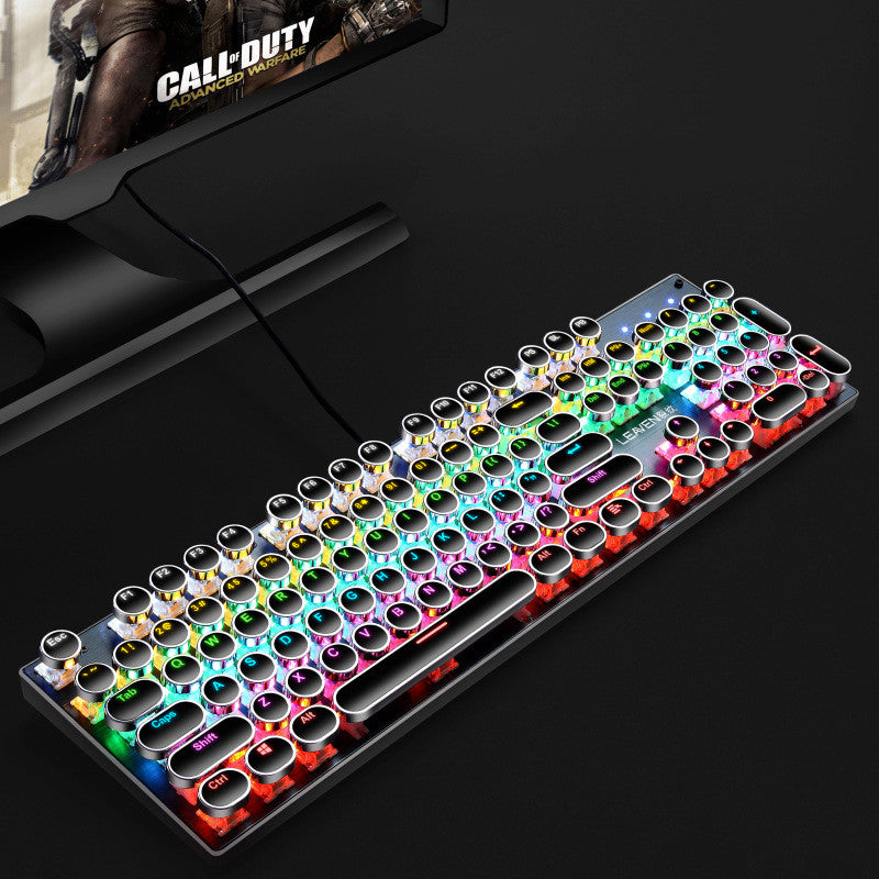 Mini Wireless RGB Keyboard with Touchpad for Smart TV and PC