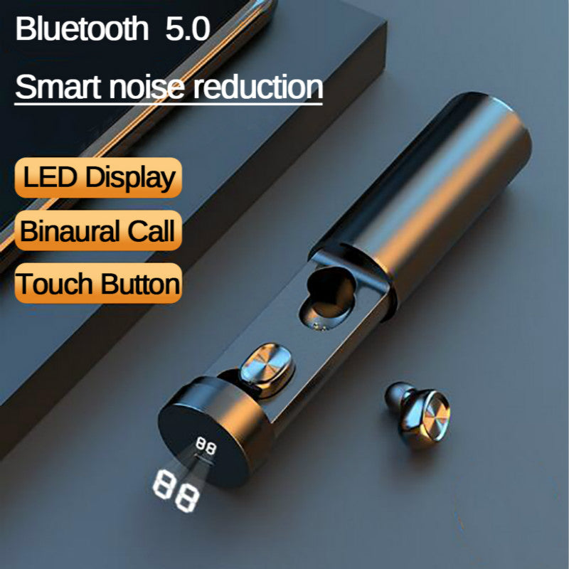 Bluetooth 5.0 Wireless Earbuds with Touch Control and LED Display