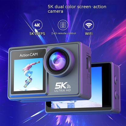 5K Waterproof Action Camera with WiFi and Remote Control