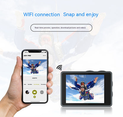 5K Waterproof Action Camera with WiFi and Remote Control