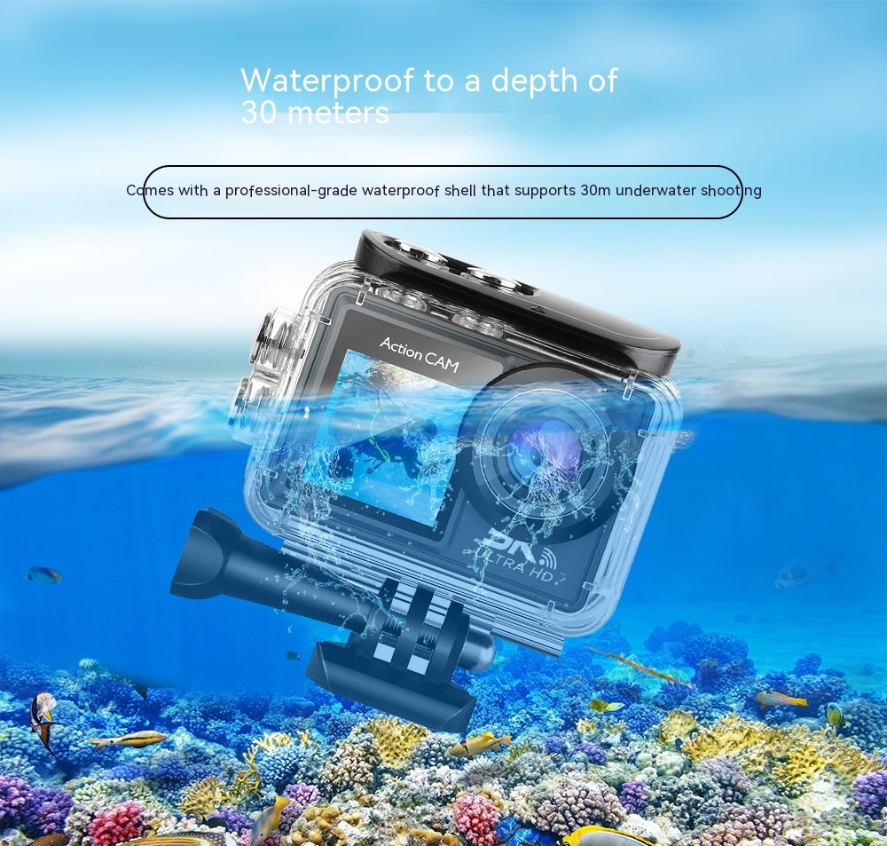 5K Waterproof Action Camera with WiFi and Remote Control