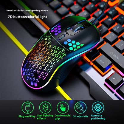 RGB Gaming Keyboard and Mouse Combo for PC