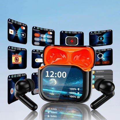 AI Translation Wireless Earbuds with Smart Touch Screen Case