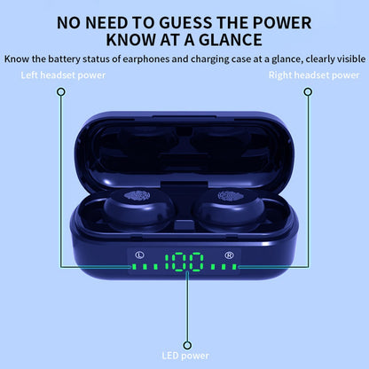 TWS Bluetooth Earbuds with Digital Battery Display Charging Case