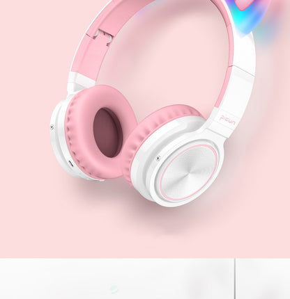 LED Cat Ear Bluetooth Headphones for Kids