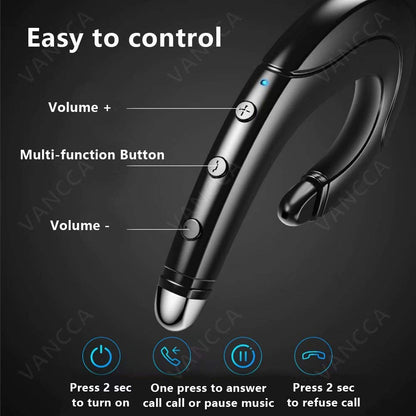 Wireless Bluetooth Earphone with Ear Hook for Sports & Calls