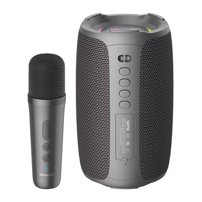 Portable Bluetooth Karaoke Speaker with Wireless Microphone