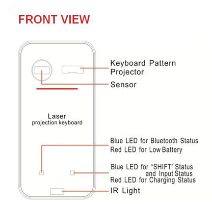 virtual laser keybroard bluetooth projector for phone, tablets and laptop