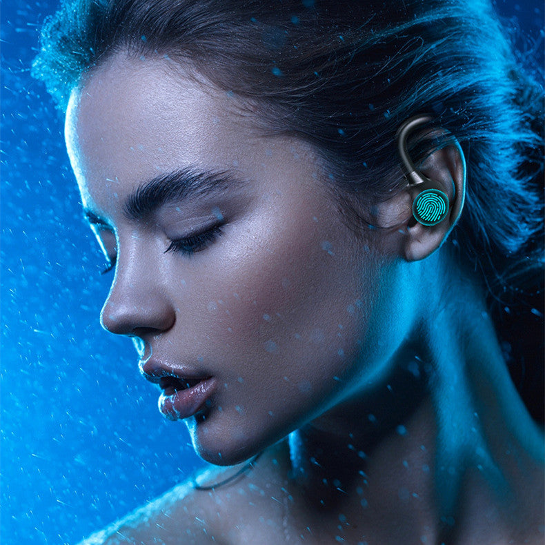 Wireless Bluetooth Earbuds with Ear Hooks and Waterproof Design