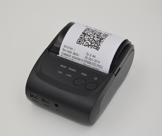 Portable Bluetooth Thermal Printer for Receipts and Labels