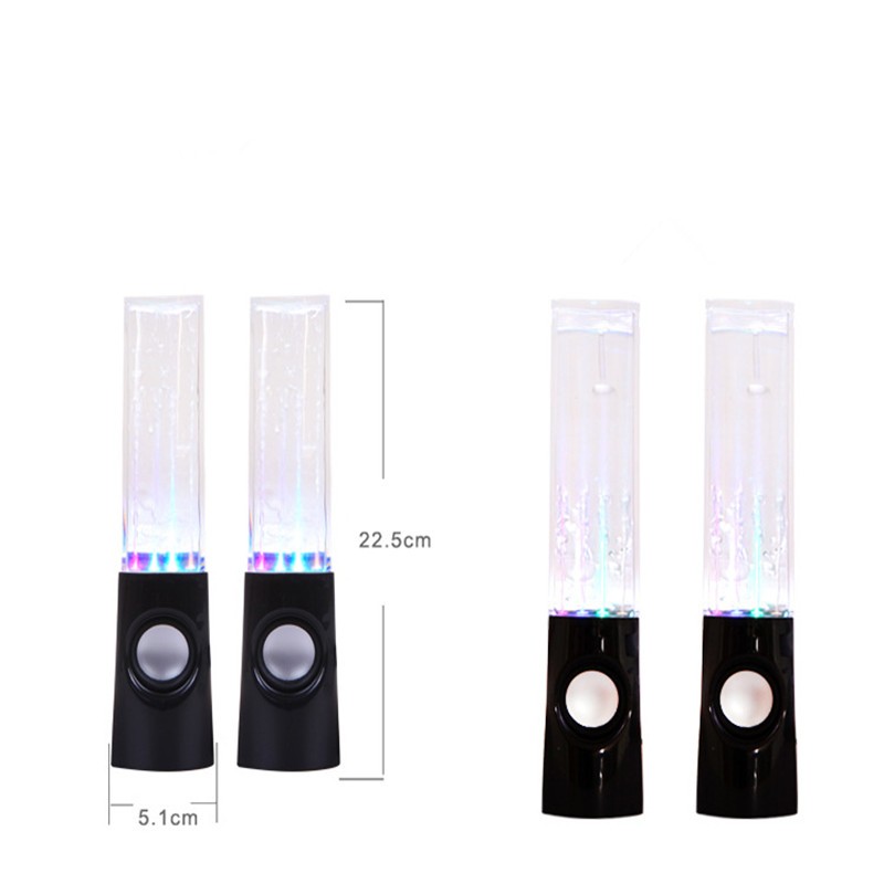 Dancing Water Bluetooth Speaker with LED Light Fountain Effect
