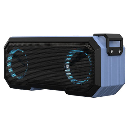 Waterproof Bluetooth Speaker with LED Lights & Built-in Power Bank