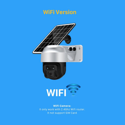 Solar Powered Wireless WiFi Security Camera for Outdoor Surveillance