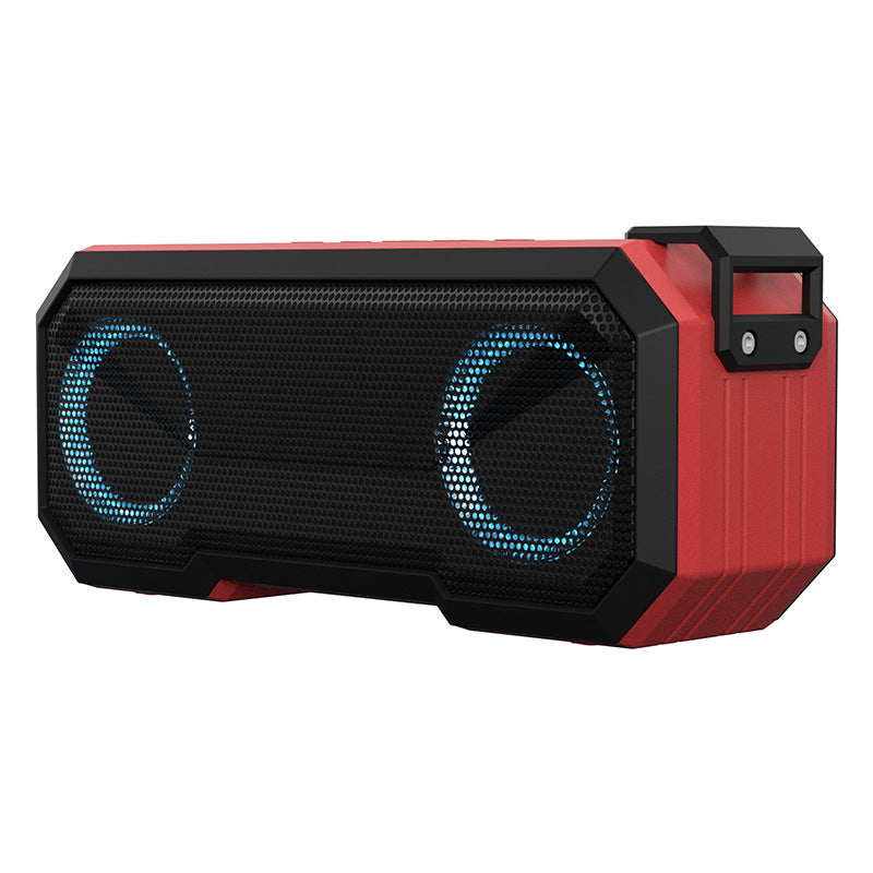 Waterproof Bluetooth Speaker with LED Lights & Built-in Power Bank