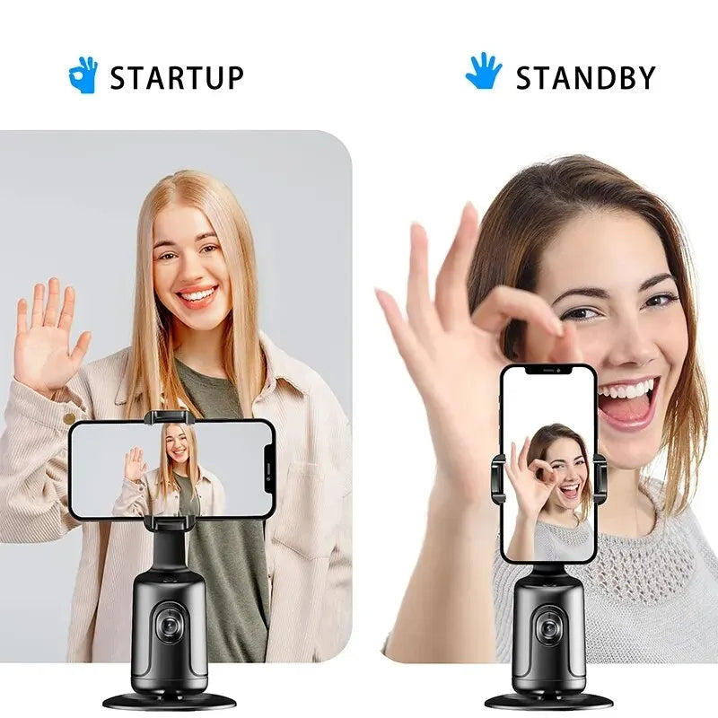 360° AI Auto Face Tracking Phone Holder 360° Gimbal Stand