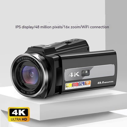 4K HD Digital Camera Handheld Shooting Digital Camera
4K HD Digital Camcorder with 32GB Card and Extra Battery