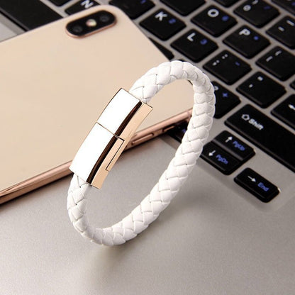 bracelet USB charging cable for iphone, android and type-C devices