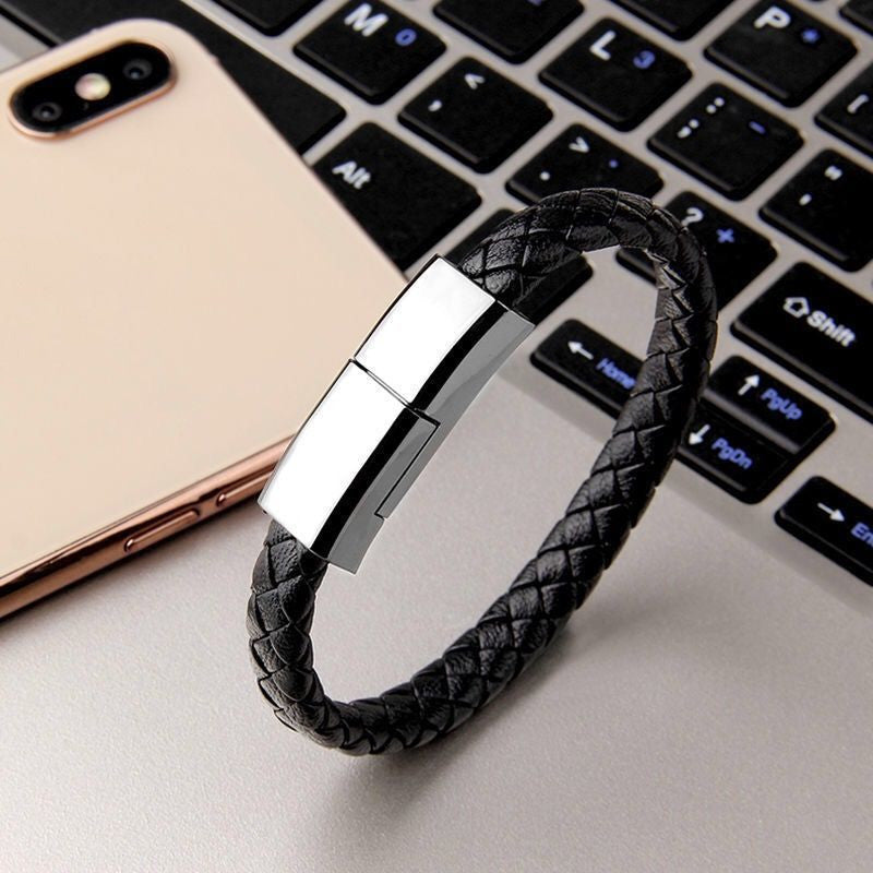 bracelet USB charging cable for iphone, android and type-C devices
