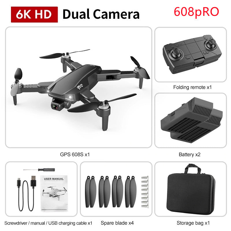 GPS Drone with HD Dual Camera and Remote Control