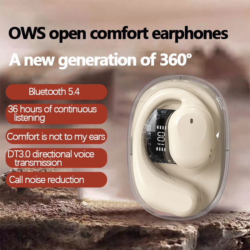 AI Translation Sports Bluetooth Earbuds with LED Display