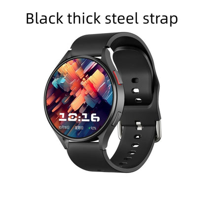 Fashionable Smart Watch with Silicone and Steel Strap