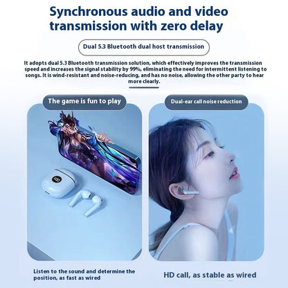 Wireless Bluetooth Earbuds with Low Latency and Noise Reduction