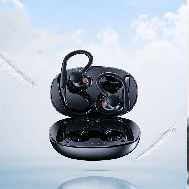 Wireless Bluetooth Earbuds with Ear Hooks and Waterproof Design