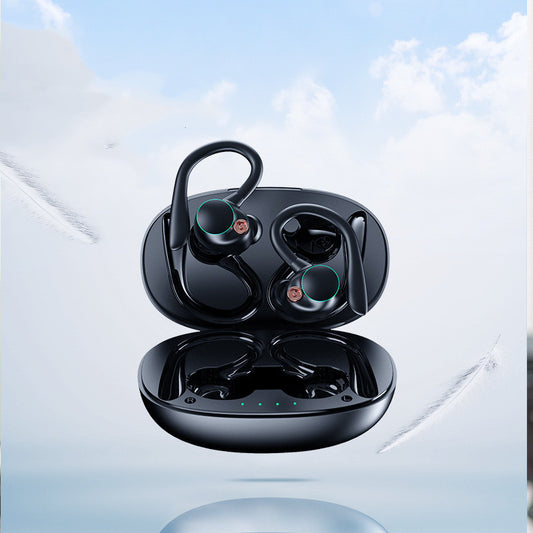 Wireless Bluetooth Earbuds with Ear Hooks and Waterproof Design