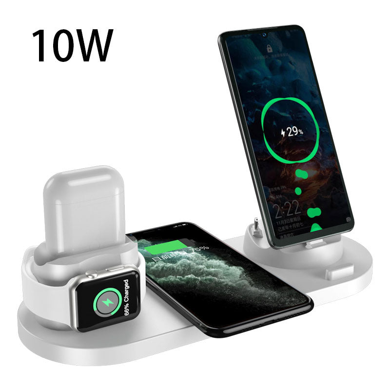 Fast 6 in 1 Wireless Charger Dock for iPhone Apple Watch AirPods