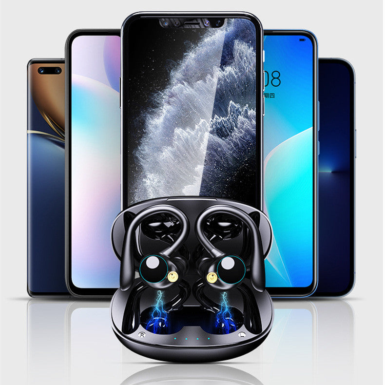 Wireless Bluetooth Earbuds with Ear Hooks and Waterproof Design